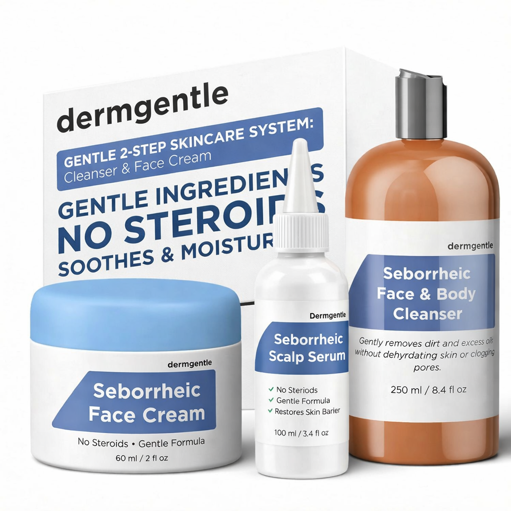 The SD Relief Trio — Face Cream + Scalp Serum + Cleanser