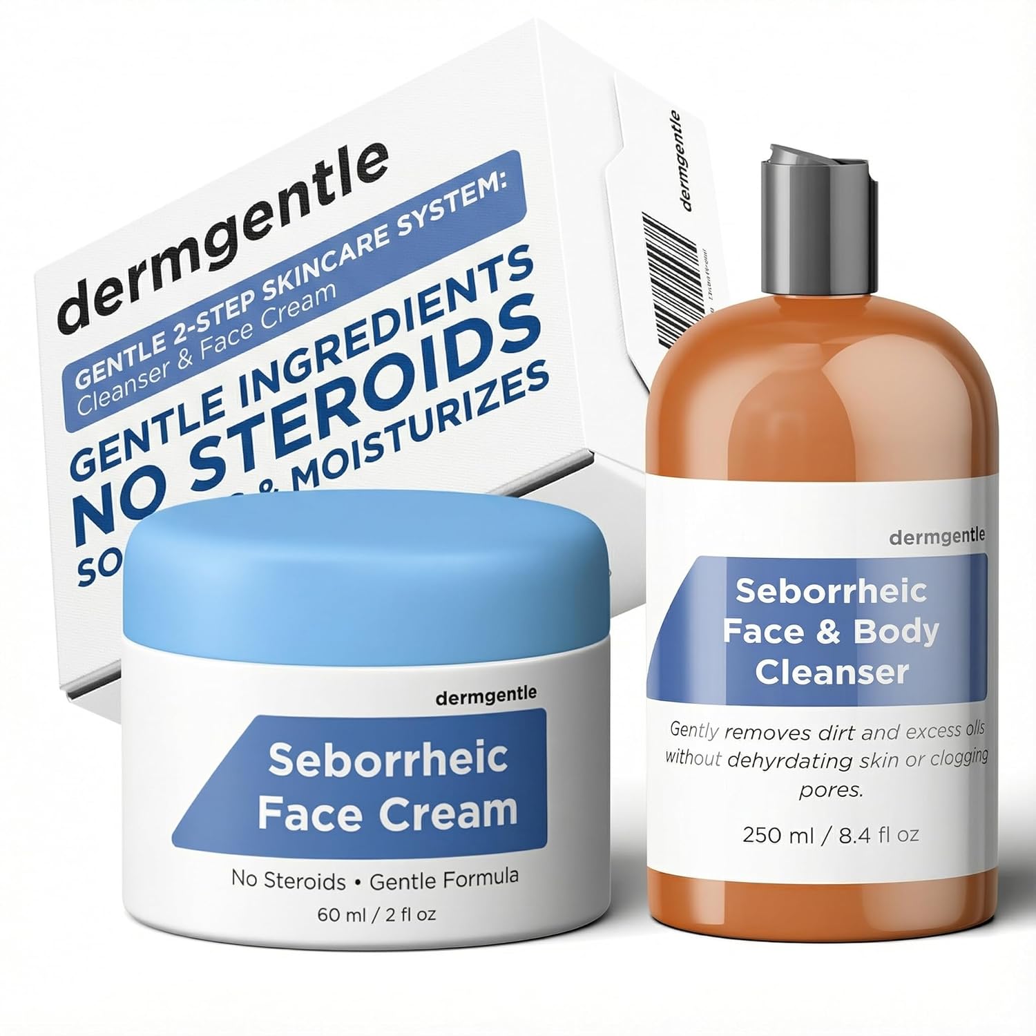 Seborrheic Dermatitis Face Cream + Cleanser Duo