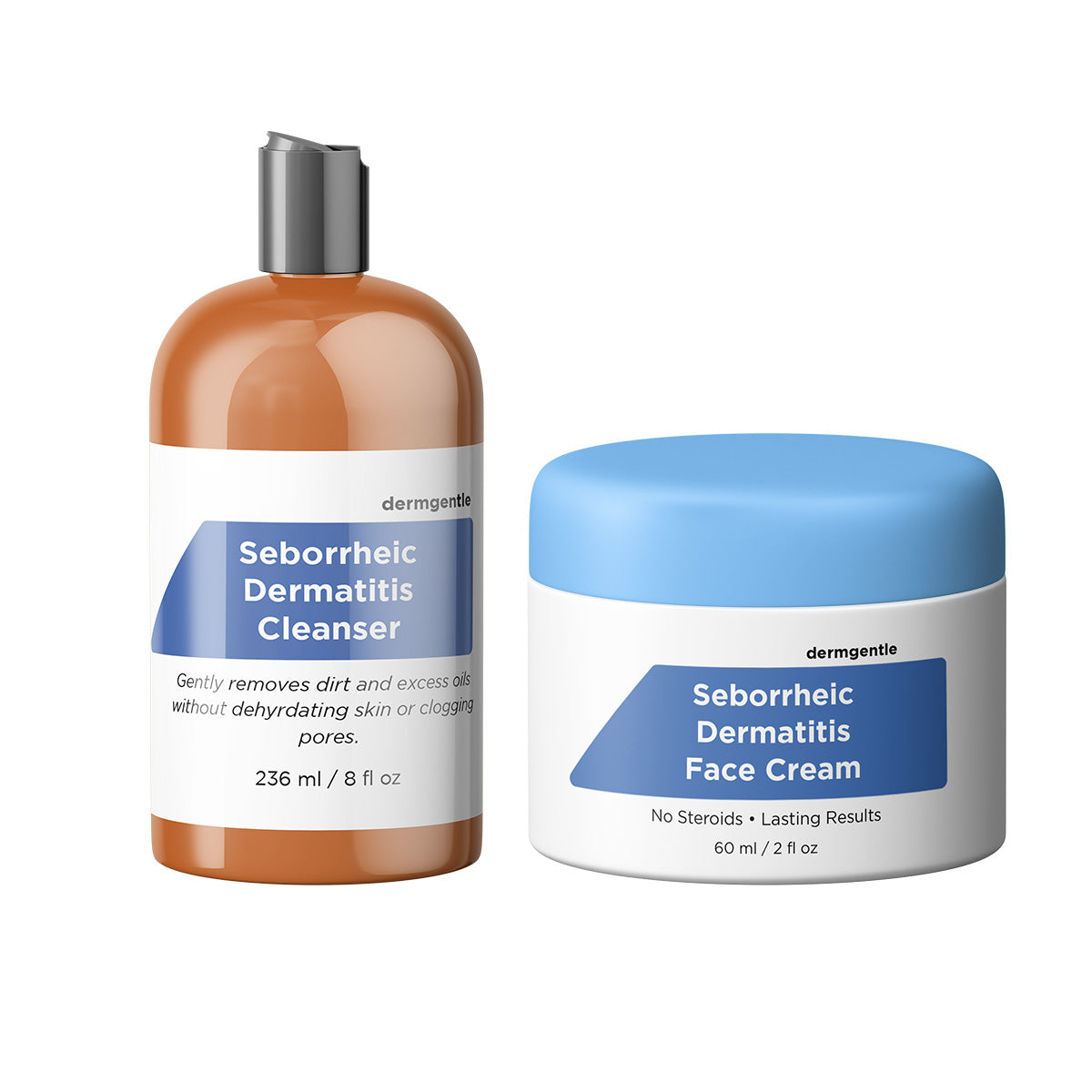 Seborrheic Dermatitis Face Cream + Cleanser Combo